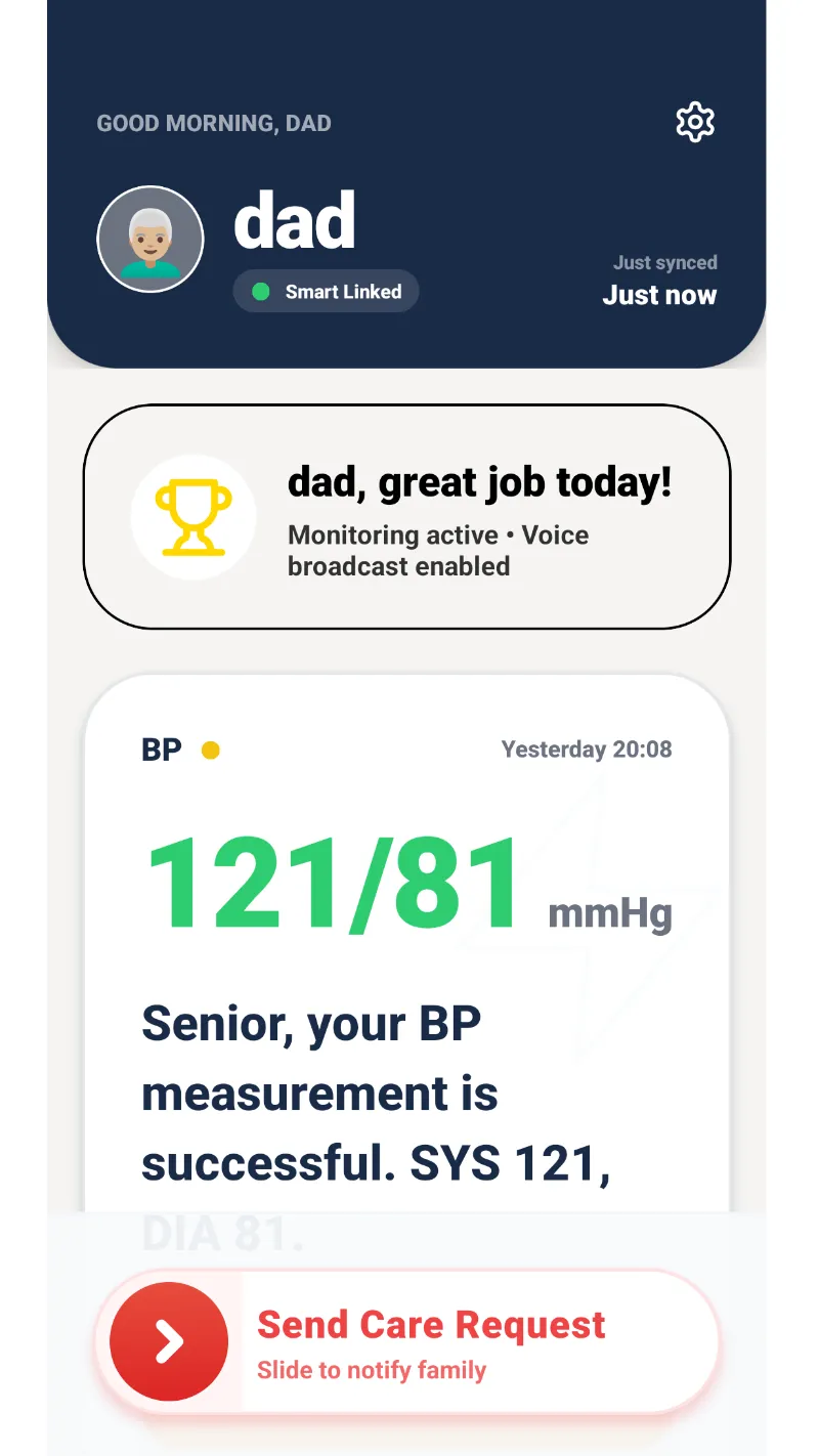 ElderMate Senior Mode Interface